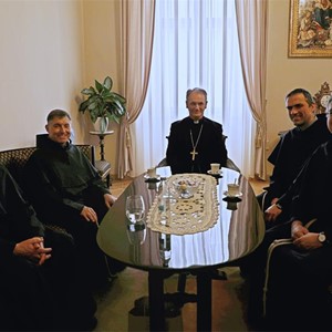 Nadbiskup Kutleša primio generalnog ministra Reda franjevaca konventualaca fra Carlosa Trovarellija